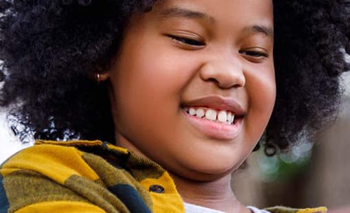Smiling happy child
