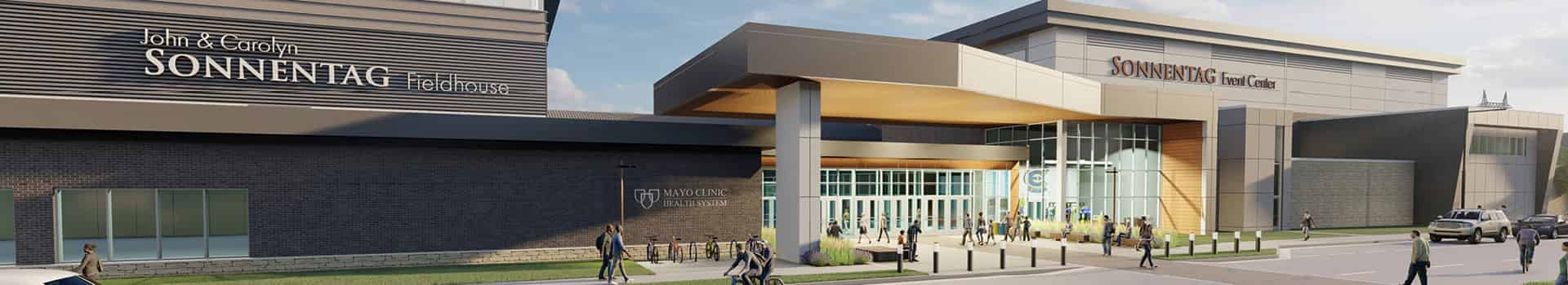 Rendering of Sonnentag Fieldhouse Sports Medicine Complex