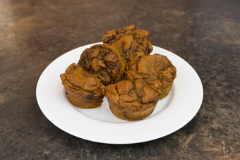 pumpkin muffins side