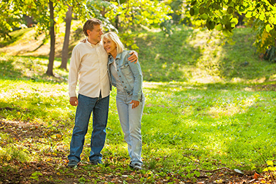 Man and Woman in Field