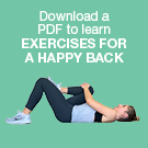 Download a PDF to learn exercises for a happy back.