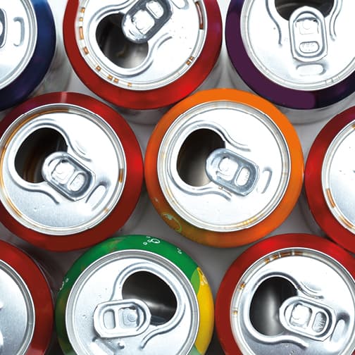 Energy drink can tops