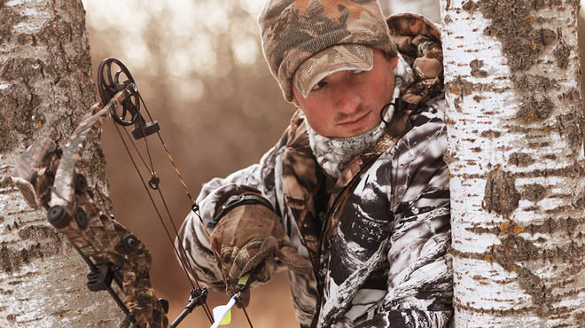 Bow hunting from tree