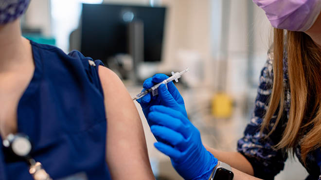 Getting a vaccination