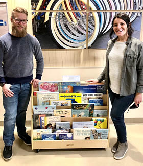 Cal's Corner book cart