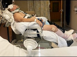 Tom Lansing in hospital