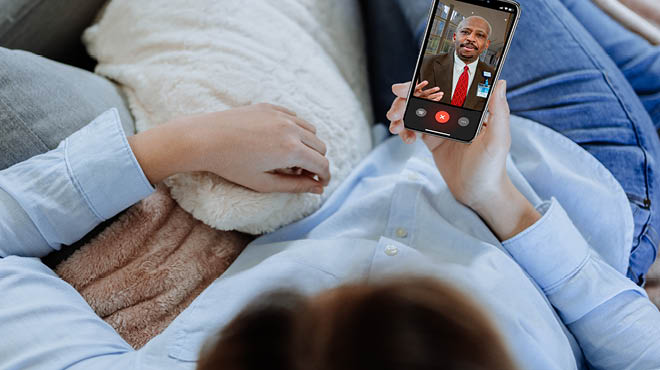 Virtual care on cellphone