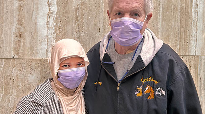 Asiya Awad and Larry Jerome