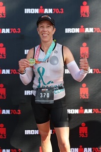 Lynn Rothmeier after race finish