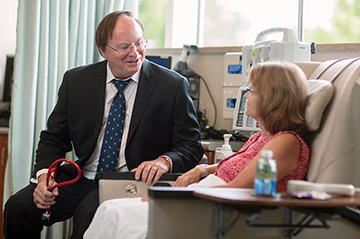 Dr Cockerill With Medical Oncology Patient