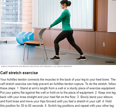 Calf Stretch Exercise